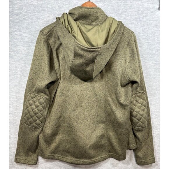 Eddie Bauer Olive Green Womens Hooded Full Zip Jacket Size L Casual - Picture 5 of 5